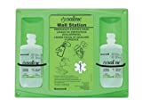 Honeywell 32-000465-0000 Fend-All 16 oz. Double Bottle Eyesaline Sterile Eye Wash Wall Station, English, 15.34 fl. oz, Plastic, 1" x 1" x 1"