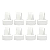 Maymom 8 Count Duckbill Valves for Spectra S1 Spectra S2 Spectra 9 Plus. Not Original Spectra Pump Parts Replace Spectra Duckbill Valve Not Original Spectra S2 Accessories Work w/Spectra (8 ct White)