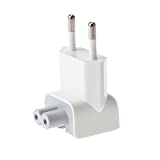 REYAER AC Adapter Europe Plug, Converter Travel Charger Adapter for Mac Book Mac/Book/Phone/Pod AC Power Adapter (1 -Pack)