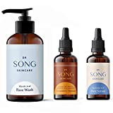 Dr Song Glycolic Wash, Vitamin C Serum, Hyaluronic Acid Serum Bundle