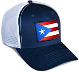 International Tie Flag Hats - Snapback Trucker Baseball Hat (Puerto Rico)