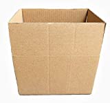 Prinko 8x6x5 Corrugated Cardboard Box 8" L x 6" W x 5" H, Kraft, for Shipping, Packing and Moving (Pack of 100)