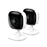 Kasa Smart Security Camera for Baby Monitor, 1080p HD Indoor Camera with Motion Detection, Two-Way Audio, Night Vision, Cloud & SD Card Storage, Works with Alexa & Google Home, 2-Pack(EC60P2), White