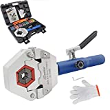 iGeelee Hydraulic Hose Crimper AC Crimping Tool for Barbed and Beaded Hose Fittings, Air Conditioning Repaire Ac Hose Crimper with 7 Die SetIG-71500)