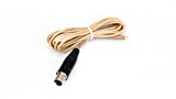 Mogan Cable BG-2SH, 2.0 Millimeter Cable in Beige Compatible with Shure Transmitters