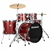 Ludwig Accent Drive Red Sparkle 5-Piece Drum Set with Hardware and Cymbals