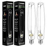 VIVOSUN Hydroponic Two Pack of 1000 Watt Flowering High Pressure Sodium HPS Grow Light Bulb Lamp High PAR Enhanced Red and Orange Spectrums CCT 2100K, Ultra Bright 140,000 Lumens