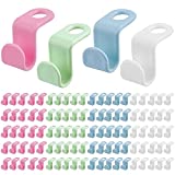 DNC Clothes Hanger Connector Hooks, 100 Pack Magic Hangers Space Saving Clothes Hangers Organizer Smart Closet Space Saver with Sturdy Plastic for Heavy Clothes