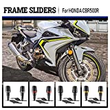 Motorcycle Frame Slider Engine Guard Anti Crash Pad Fairing Falling Side Protector CNC Aluminum Kit Accessories Parts for H.onda CBR500R CBR 500R CBR 500 R 2019 2020 2021 (Black)