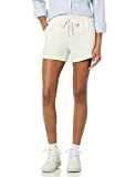 Amazon Essentials Women's Fleece Shorts, -Cream, Medium