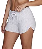 Colosseum Active Women's Simone Cotton Blend Yoga and Running Shorts (Vanilla Cream, Medium)