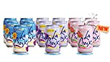 La Croix Sparkling Water - Variety Pack | 3 New Summer Flavors | Beach Plum, Black Raspberry, Guava Sao Paolo. Naturally Essenced Flavored Water | Pack of 15