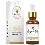 Argan Cosmetics 100% Pure Organic Moroccan Argan Oil for Hair, Skin, Nails, Cuticles, Face & Beards - Cold Pressed, Unscented - Filtered Through Cotton & Charcoal - All Natural Moisturizer - 2 Fl Oz