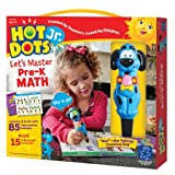 Educational Insights Hot Dots Jr. Let's Master Pre-K Math Set, Homeschool & School Math Workbooks, 2 Books & Interactive Pen, 100 Math Lessons, Ages 4+