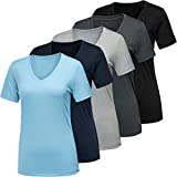 BALENNZ Workout Shirts for Women, Moisture Wicking Quick Dry Active Athletic Women's Gym Performance T Shirts