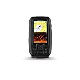 Garmin Striker 4cv with Transducer, 4" GPS Fishfinder with CHIRP Traditional and ClearVu Scanning Sonar Transducer and Built In Quickdraw Contours Mapping Software