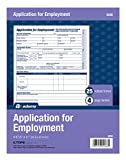 Adams Applications for Employment, 8.5 x 11 Inch, 25-Pack, White (9288ABF)