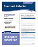 Adams Application for Employment, Forms and Instructions, 50 Forms per Pack (HR104) , White