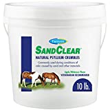 Farnam Sand Clear for Horses Natural Psyllium Crumbles, Veterinarian recommended to support the removal of sand & dirt from the ventral colon, 10 lbs., 32 scoops