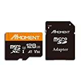 MMOMENT Micro SDXC Card, A1, UHS-I, U3, V30, Class 10 Compatible, Read Speed Up to 95 MB/s,Write Speed Up to 65 MB/s, SD Adapter Included (128GB, Orange High Speed - A1, U3, V30)