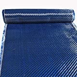 12" x 10 FT - Kevlar FABRIC-2x2 Twill WEAVE-3K/240g (Blue)
