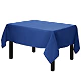 Gee Di Moda Square Tablecloth - 52 x 52 Inch - Royal Blue Square Table Cloth for Square or Round Tables in Washable Polyester - Great for Buffet Table, Parties, Holiday Dinner, Wedding & More