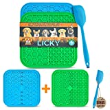 LICKY - Dog Peanut Butter Lick pad - Dog Licking mat Slow Feeder - Dog Slow Feeding mat - licky mat - Dog Lick mat for Anxiety - Highly Recommend Dog Licking pad - Dog Licking Toy Keeps Them Busy