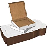 White Cardboard Pizza Boxes, Takeout Containers - 12 x 12 Pizza Box Size, Corrugated, Kraft  50 Pack