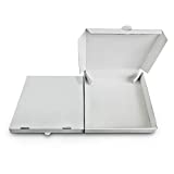 6" Premium White Mini Corrugated Pizza Boxes Take Out Containers (10 Pack) (6" Length x 6" Width x 1.5" Depth)