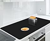 AECHY Extra Large Silicone Mat 36x24x0.08, Multipurpose Silicone Mat Thick Heat Resistant Mat Shipped Rolled Up Kitchen Counter Mat Waterproof Nonslip Silicone Mats for Kitchen Counter Black