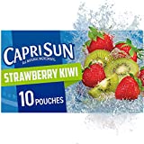 Capri Sun Strawberry Kiwi Naturally Flavored Kids Juice Drink Blend (10 ct Box, 6 fl oz Pouches)