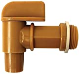 LUMAX LX-1725 3/4 Male Barrel Faucet with EPDM Gasket. for use with 15, 30, & 55 Gallon Plastic or Steel Drums. Tough & Durable Polyethylene Material for Good Resistance to Chemicals.