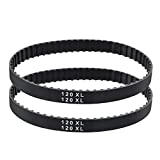 TOPPROS 120Xl SeriesWidth 3/8 inch 60Teeth 5.08mm Pitch Industrial Timing BeltPack of 2