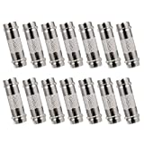 14 Packs BNC Barrel Connector and BNC Female to Female Coupler Adapter for CCTV Security Camera