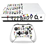 MightySkins Skin Compatible with Microsoft Xbox One S - Stranger Alphabet | Protective, Durable, and Unique Vinyl Decal Wrap Cover | Easy to Apply, Remove, and Change Styles | Made in The USA