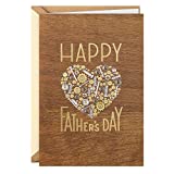 Hallmark Signature Wood Fathers Day Card for Dad (Nuts and Bolts Heart)