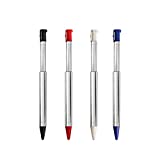 3DS Stylus Pen, Metal Retractable Replacement Stylus Compatible with Nintendo 3DS, 4in1 Combo Touch Styli Pen Set Multi Color for 3DS