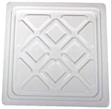 Camco 45651 Insulated Dual Vent Cover, White, 14 Inch x 14 Inch