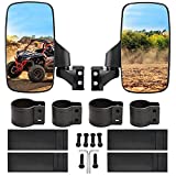 BETOOLL Upgraded Adjustable Pair UTV Side Mirror Set 1.75 or 2inch Roll Bar Cage, Universal UTV Side View Mirrors High Impact(Pack of 2)