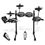 Alesis Drums Turbo Mesh Kit  Electric Drum Set With 100+ Sounds, Mesh Drum Pads, Drum Sticks, Connection Cables and 60 Melodics Lessons