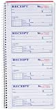 Adams Money and Rent Receipt Book, 2-Part Carbonless, 5-1/4" x 11", Spiral Bound, 200 Sets per Book, 4 Receipts per Page (SC1152)