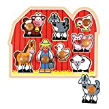 Melissa & Doug Farm Animals Jumbo Knob Wooden Puzzle