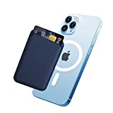 TWZKG Magnetic Card Wallet Holder with MagSafe for iPhone 14 Pro Max/14 Plus/14 Pro/14, for iPhone 13 Pro Max/13 Pro/13/13 Mini, for iPhone 12/12 Pro/12 Max/12 Mini,Blue