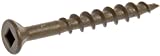 Hillman 48273 Brown Painted Head Square Drive Deck Screw #8 x 2", Silver