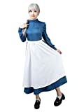 CosFantasy Sophie Hatter Cosplay Costume Blue Maid Dress mp004181 (X-Small)