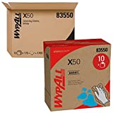 WYPALL 83550 X50 Cloths, POP-UP Box, 9 1/10 x 12 1/2, White, 176 per Box (Case of 10 Boxes)