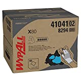 Wypall - KCC41041 X80 Reusable Wipes (41041), Extended Use Cloths Brag Box Format, Blue, 160 Sheets/Box; 1 Box/Case