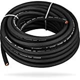 InstallGear 8 Gauge AWG OFC Pure Copper Power Ground Wire Cable (25ft Black) True Spec Soft Touch - Welding Wire, Battery Cable Wire, Automotive Wire, Car Audio Speaker Stereo, RV Trailer, Amp Wiring