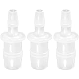 JoyTube Plastic Hose Barb Reducer Pipe fittings 5/8" to 1/2" Connectors Joint Splicer Mender Adapter Union Boat Water Air Aquarium O2 Fuel (Pack of 3)