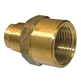 LASCO 17-5855 5/8-Inch Female Flare by 1/2-Inch Male Flare Brass Adapter